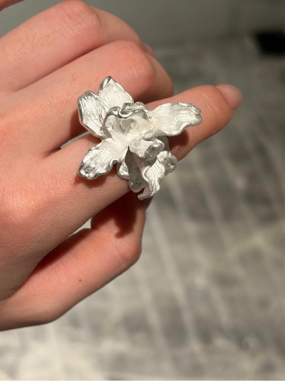 Floral Statement Handmade Ring - Picture 3 of 11